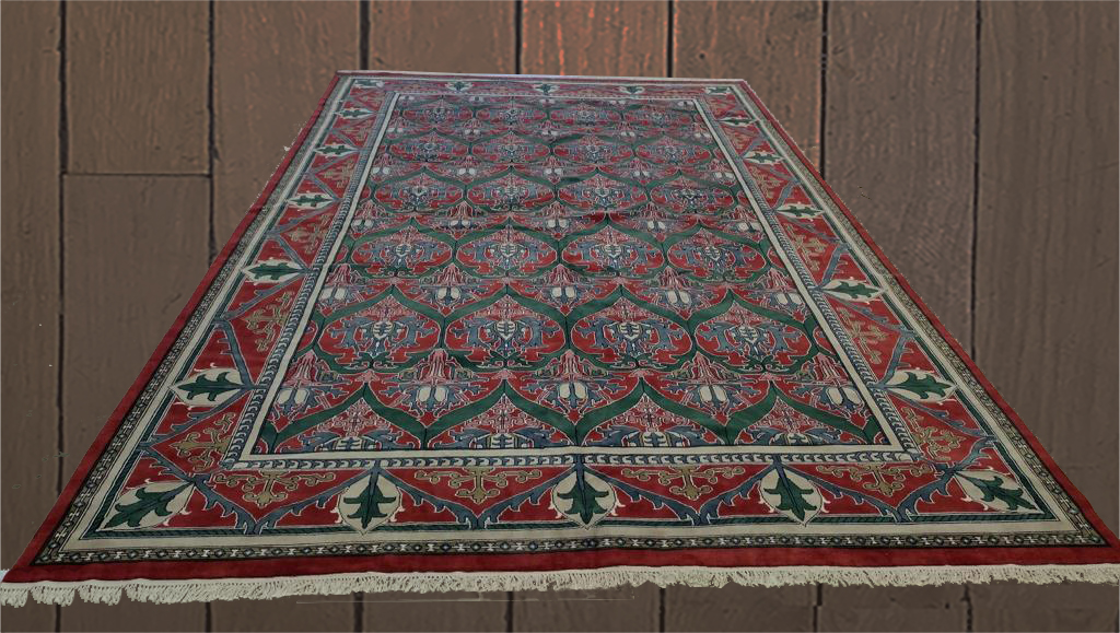 12' 00x 18' 00" Mahal India Hand Knotted Rug – 12' × 18'