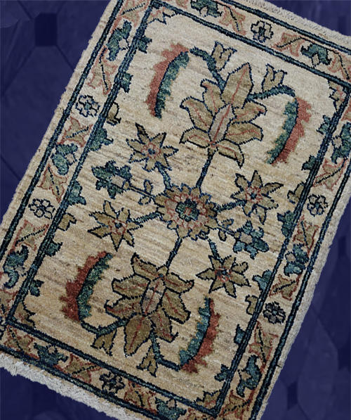 2' 1" X 2' 10'Pakistan Peshawar Handmade Small Area Rug – 2'1" × 2'10"