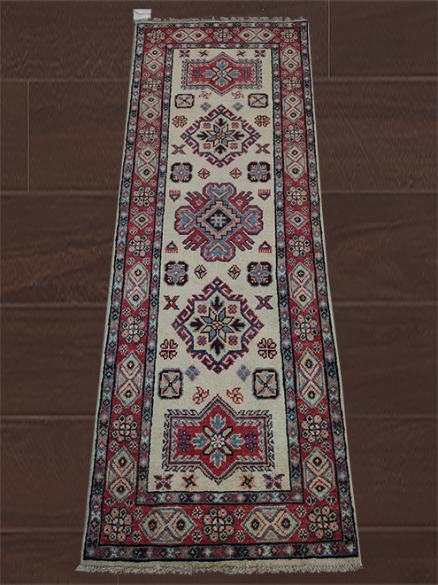 2' 1" X 6' 00" Woolen Handmade Pakistani Tribal Runner Rug – 2'1" × 6'