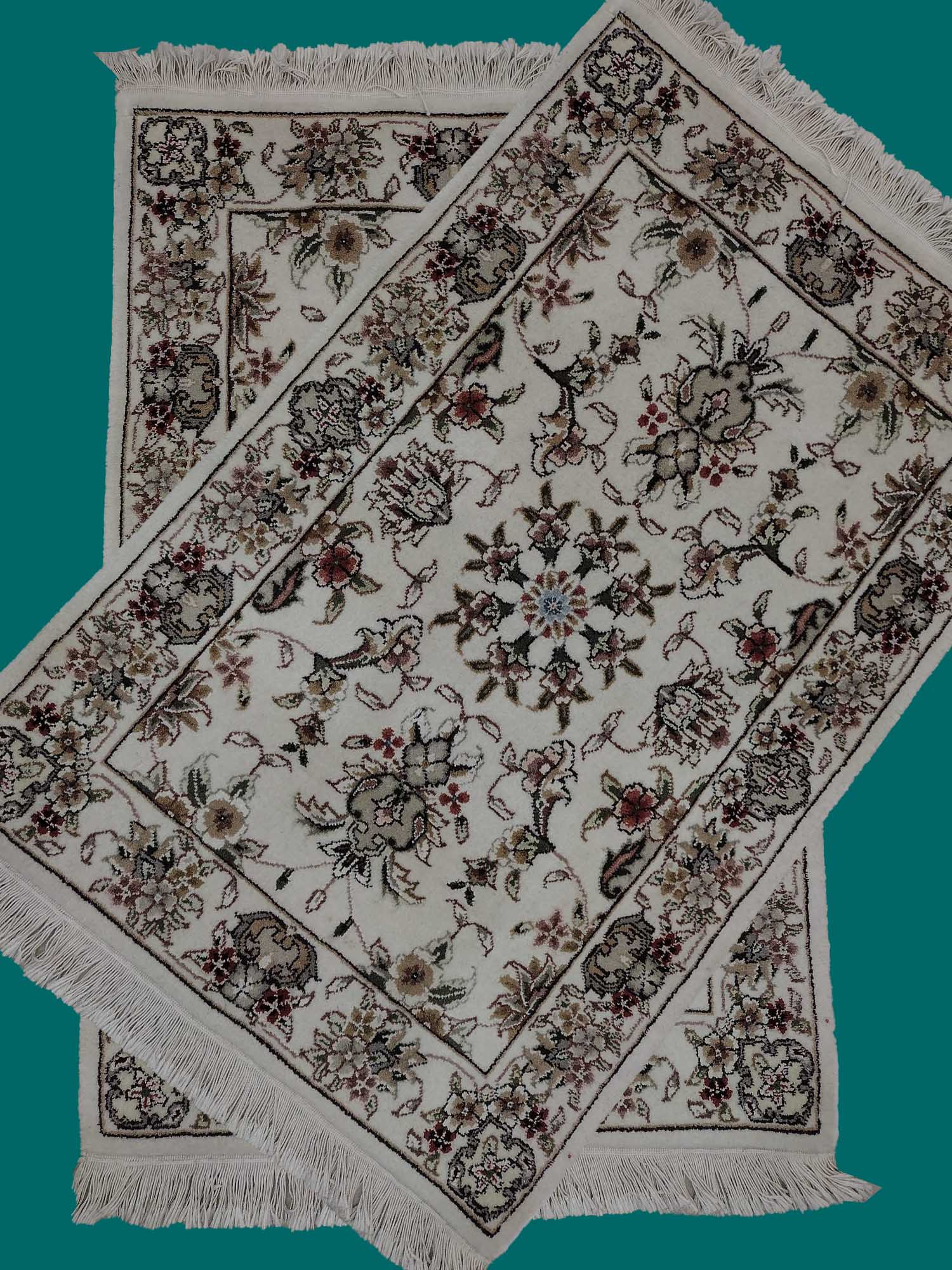 2'0" X 3'0" Chinese Handmade Floral Area Rug – 2' × 3'