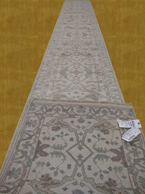 2.5'X20' Indo-Oushak Handmade woolen Long Hallway Runner Rug-558_23 – 2.5' × 20'