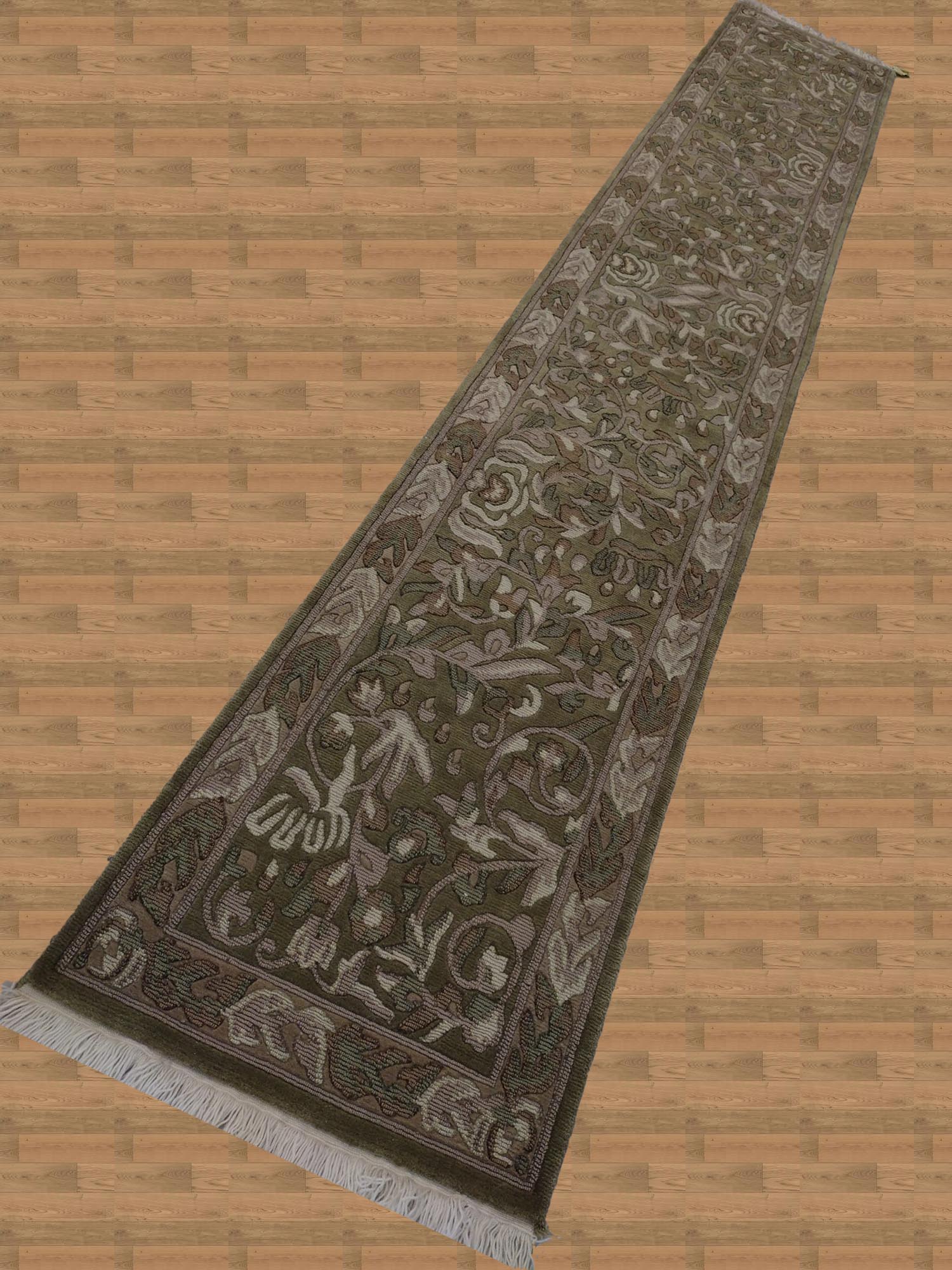 2'6"X14'0" India Handmade Centerpiece of Hallway Runner Rug-G L835 – 2'6" × 14'