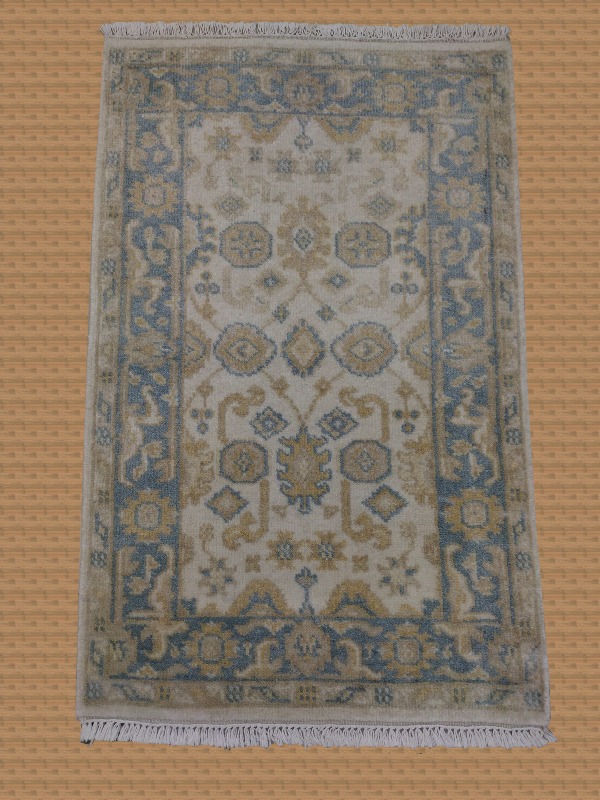 2'7" X 4'0" Hand Knotted India Oushak Small Area Rug – 2'7" × 4'