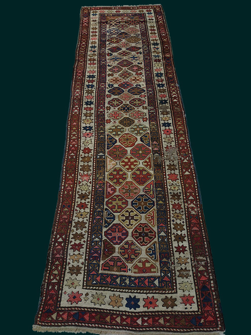 3' 00" X 10'3" Caucasian Persian Handmade Runner Rug – 3' × 10'3"