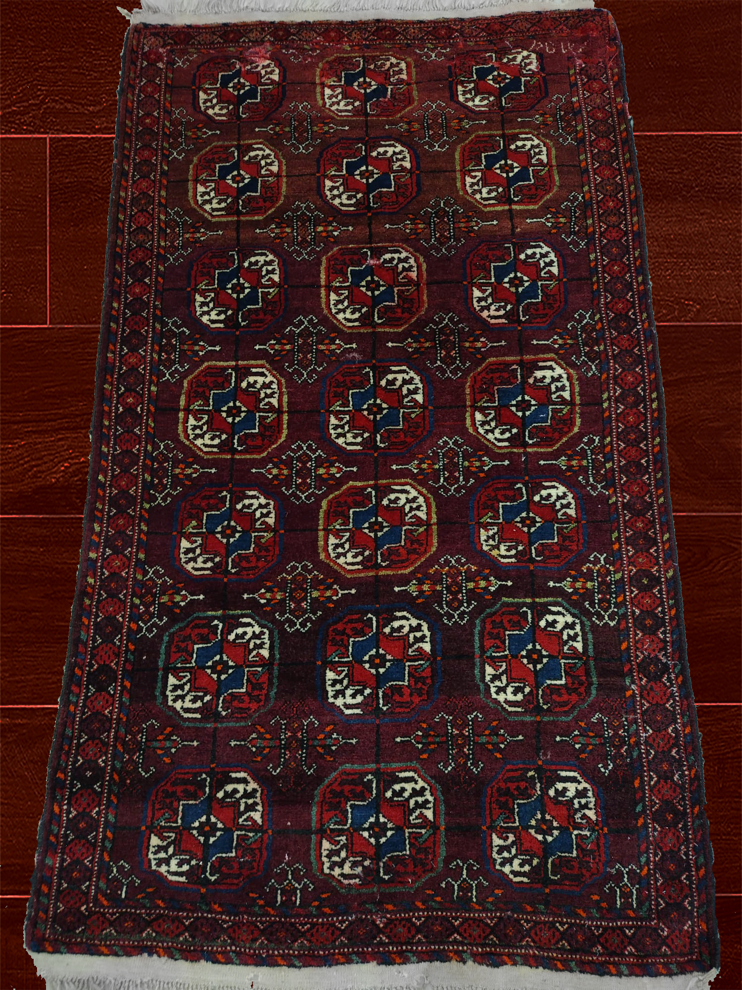3' 1" X 5' 5" Woollen Handmade Persian Turkman Rug – 3'1" × 5'5"