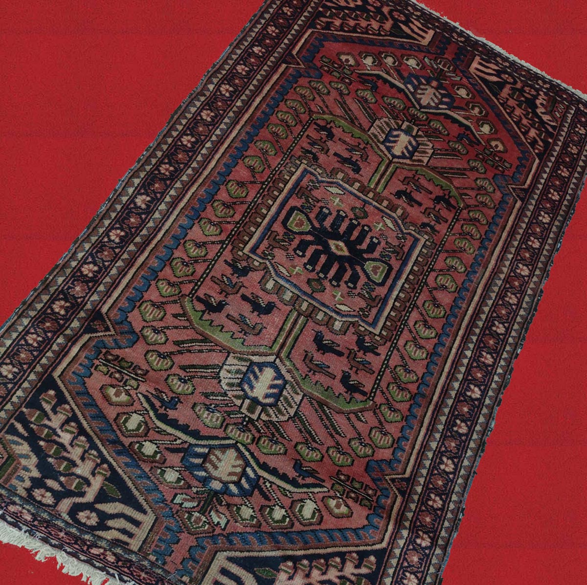 3'11"X6'8" Persian Mahal Hand Knotted Rug – 3'11" × 6'8"