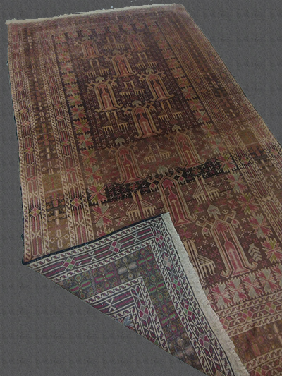 3'8"X6'2" Turkish Handmade Vintage Area Rug – 3'8" × 6'2"