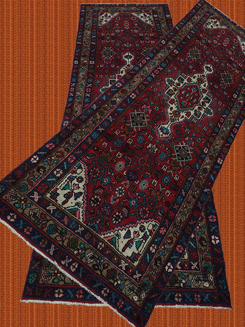 3'X10' Persian Hamadan Old Kazak Pattern Runner Rug – 3' × 10'