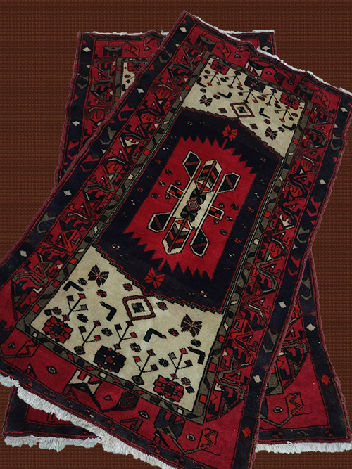 3'X6' Striking Persian Shiraz Handmade Woolen Vintage Rug – 3' × 6'