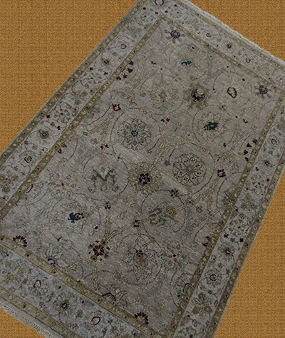 4' X 6' Indian Handmade Floral Area Oriental Rug – 4' × 6'