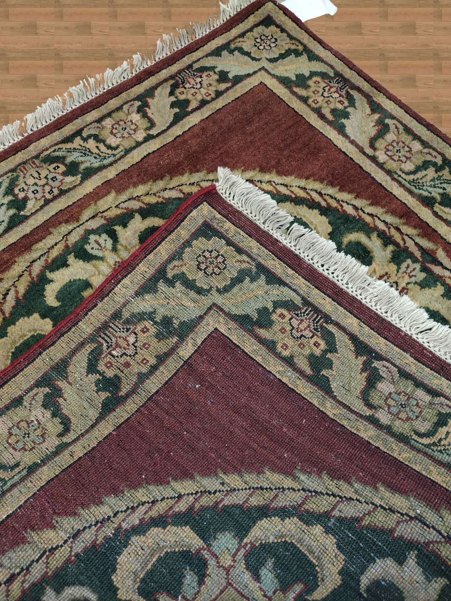 4'X4' India Handmade Square Area Rug – 4' × 4'