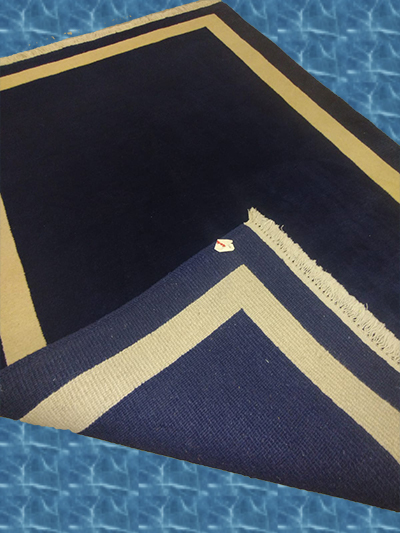 4'X6' Indian Handmade Navy Blue Area Rug – 4' × 6'