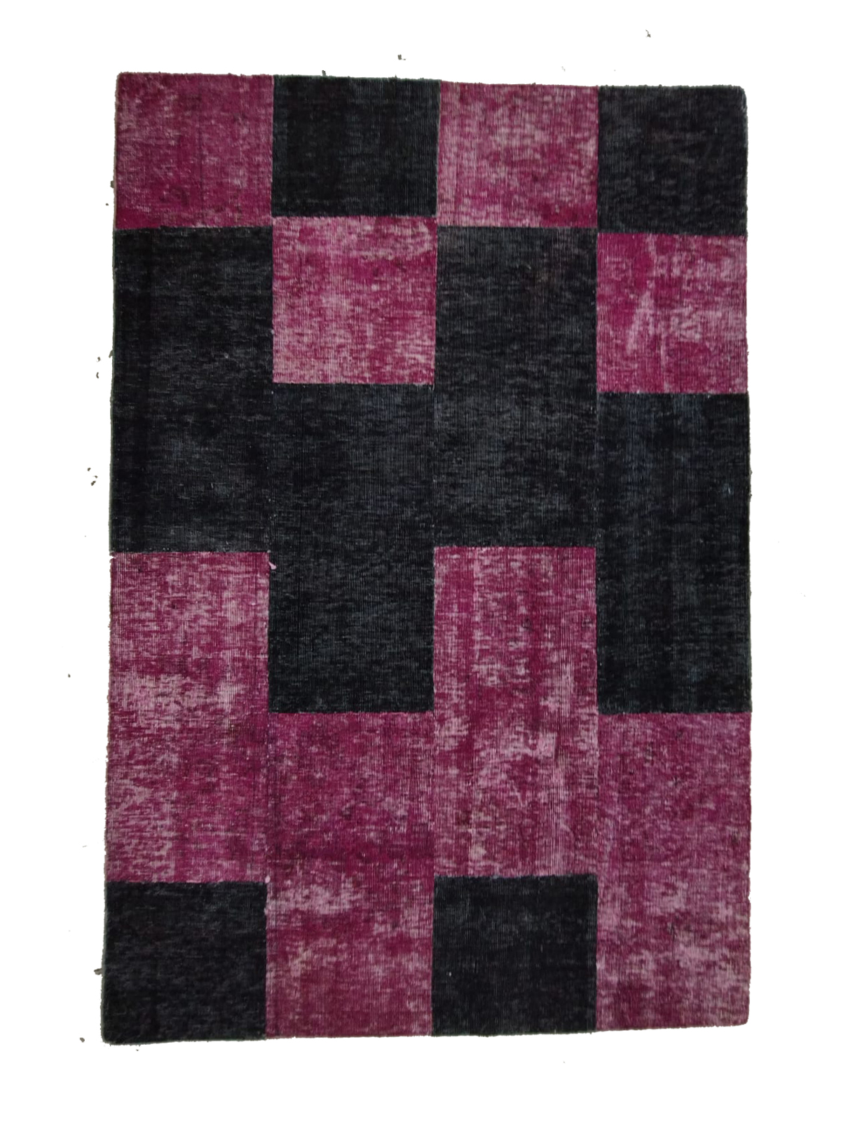 4'X6' Persian Hand Woven Modern Pink And Black Area Rug=GL284 – 4' × 6'