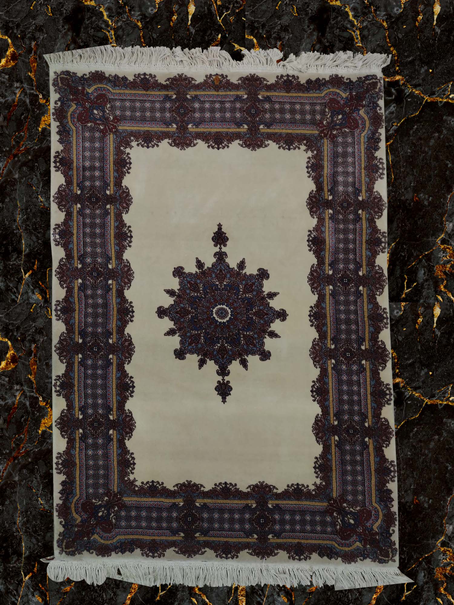4X6 Sino Persian Handmade Area Rug-PA/AZ500 – 4' × 6'
