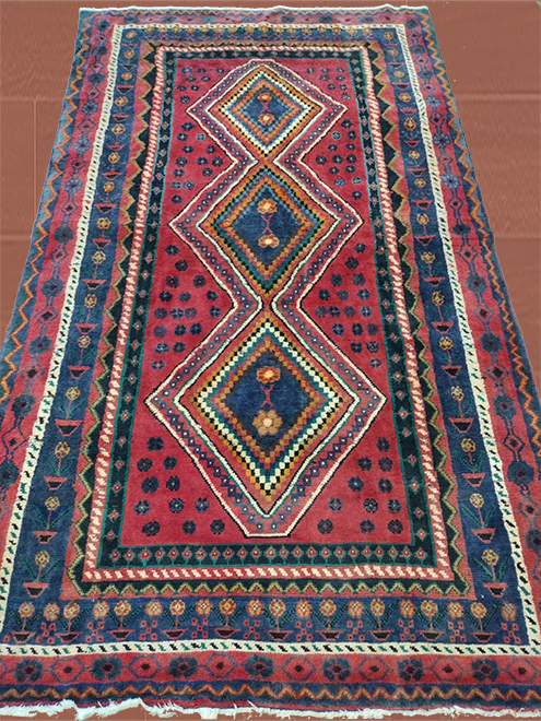 5'00" X 8'00" Shiraz Persian Hand Woven Carpet – 5' × 8'