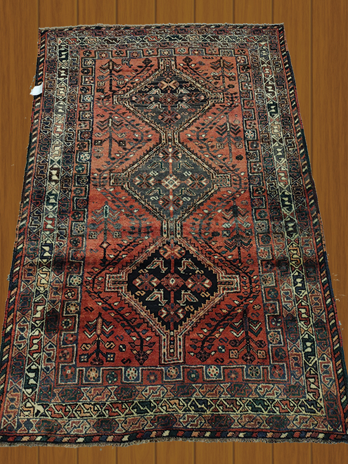 5'4"X8'1" Shiraz Persian Handmade Medium Area Carpet – 5'4" × 8'1"