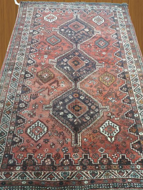 5'6" X 8'2" Persian Shiraz Handmade Woolen Carpet – 5'6" × 8'2"