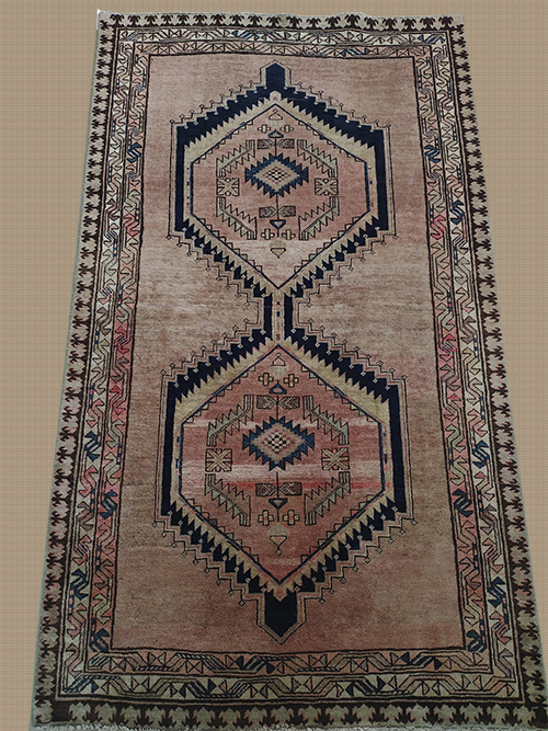 5'x7' Persian Heriz Geometric Area Vintage Rug=GL1223 – 5' × 7'