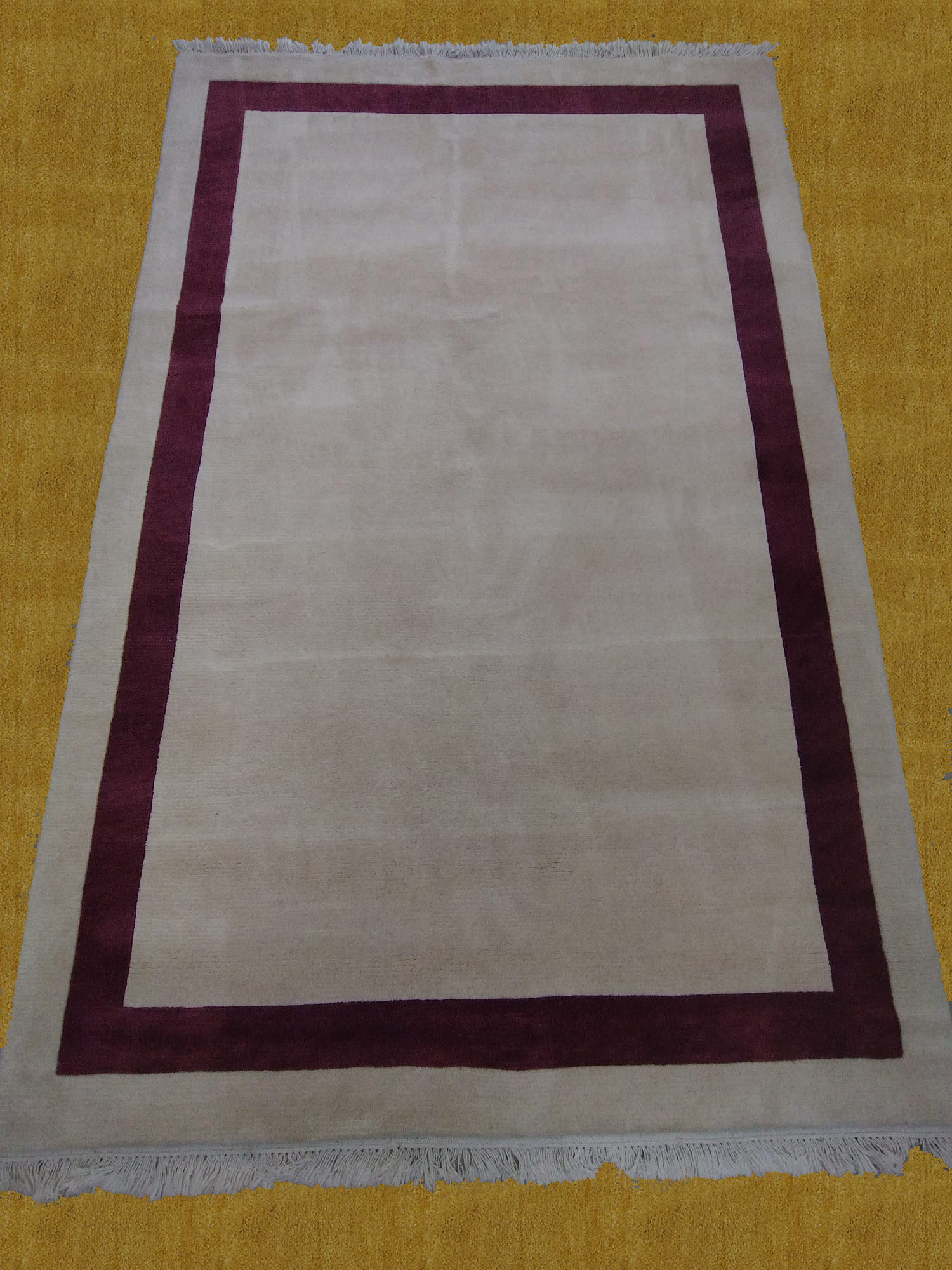 5x8 China Red And White Striped Pattern Modern Rug-FRG5201 – 5' × 8'