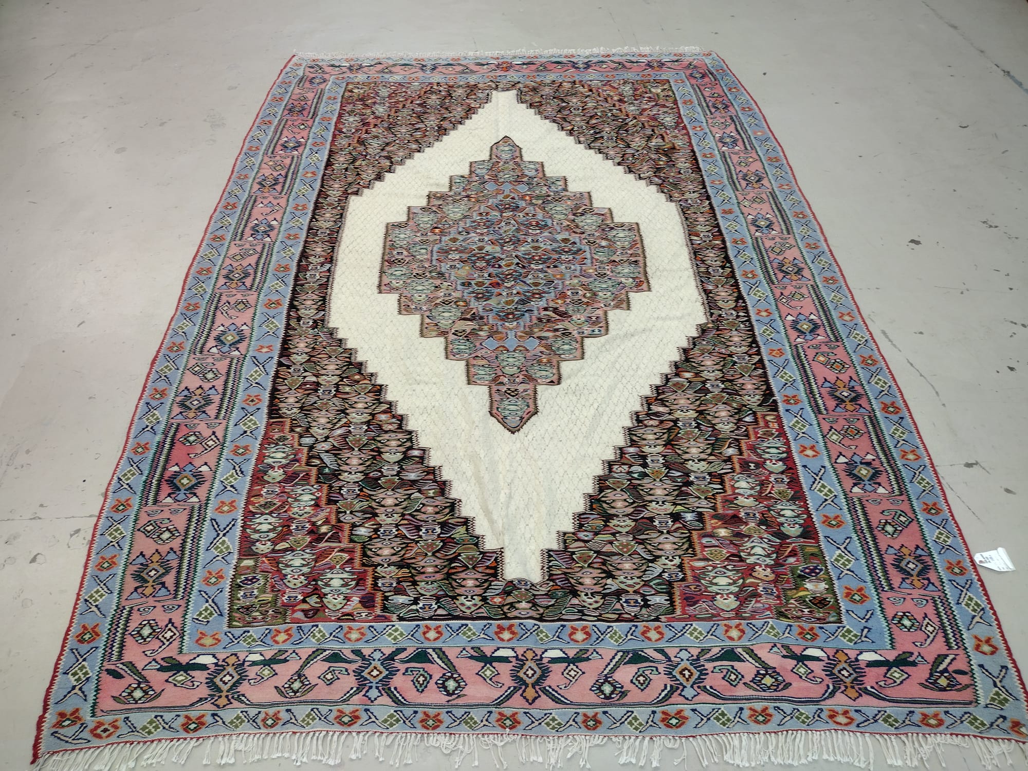 6' 11"X9' 8" Kilim Persian Hand Woven Woolen Rug – 6'11" × 9'8"