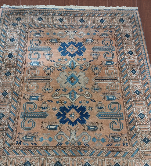 6'00" X 6'1" Pakistani Handmade Wool Rug – 6' × 6'1"