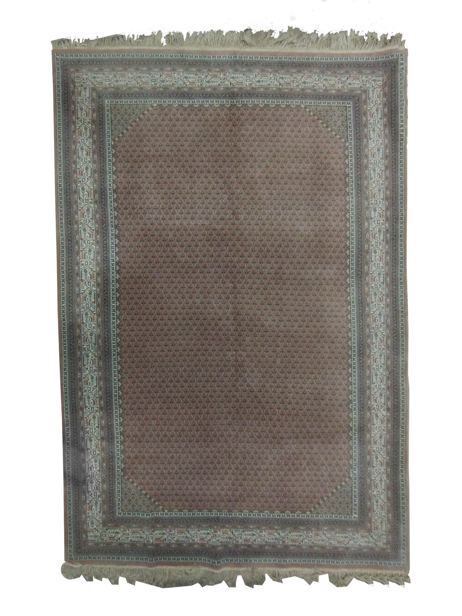 6X9 India Handmade New York Pink and white Area Rug – 6' × 9'