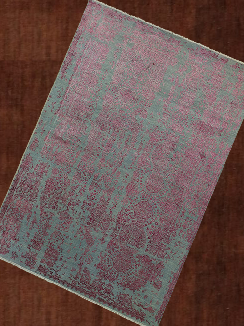 6'X9' Indo-Ikats Handmade Area Rug-133_21 – 6' × 9'