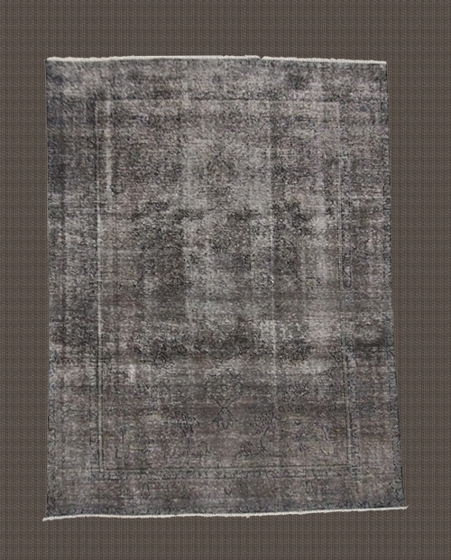 6'X9' Persian Tabriz Vintage Gray Area Rug – 6' × 9'