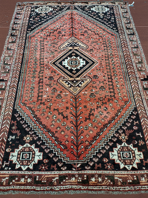7'00" X 10'00" Shiraz Persian Handmade Area Rug – 7' × 10'