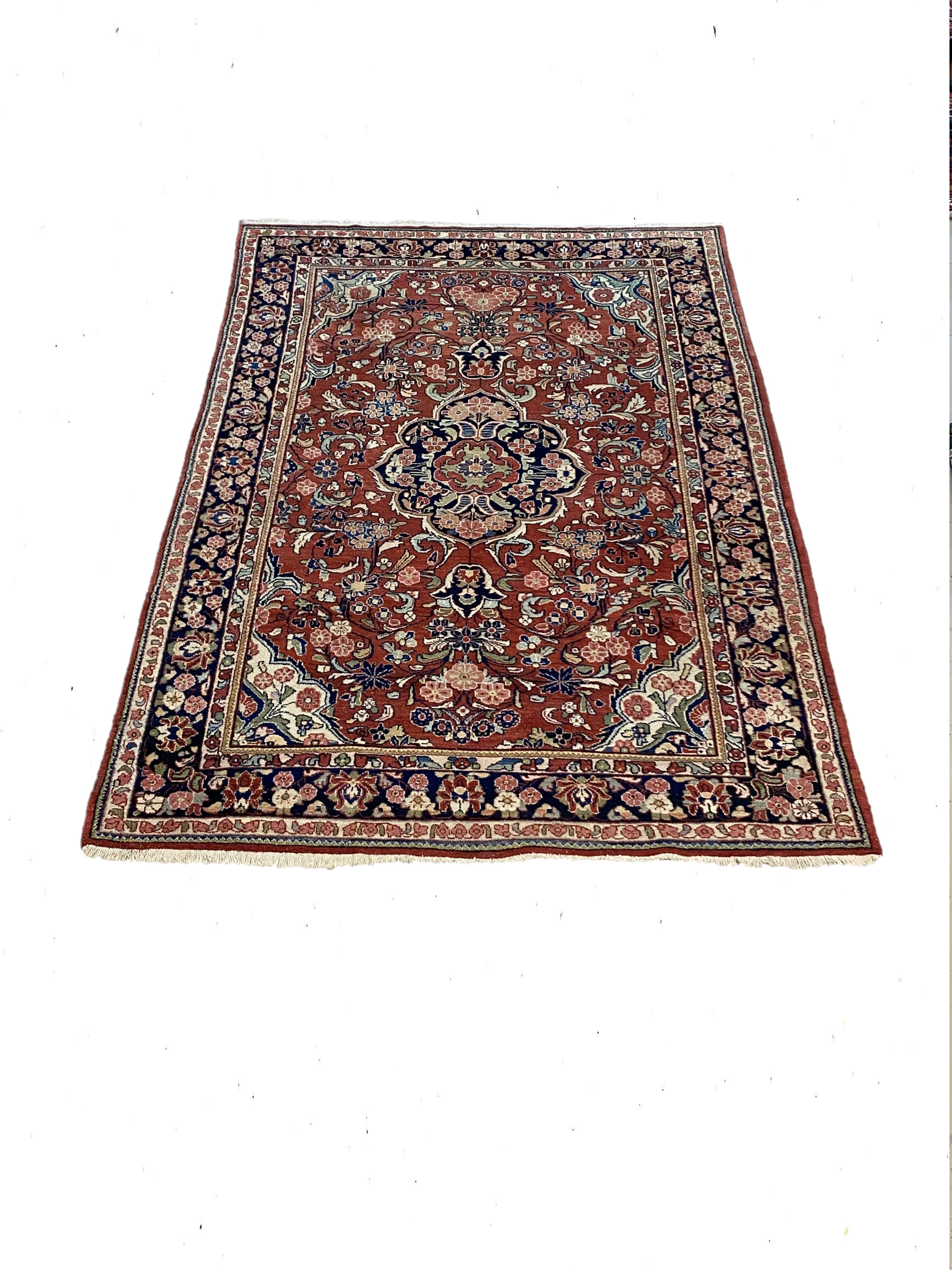 7x10 Red/Blue Sarook Rug PA1473 – 7' × 10'