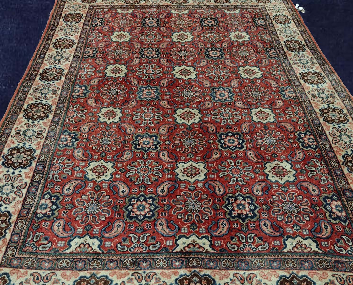7X10 Sarouk Persian Handmade Semi Antique Area Rug – 7' × 10'