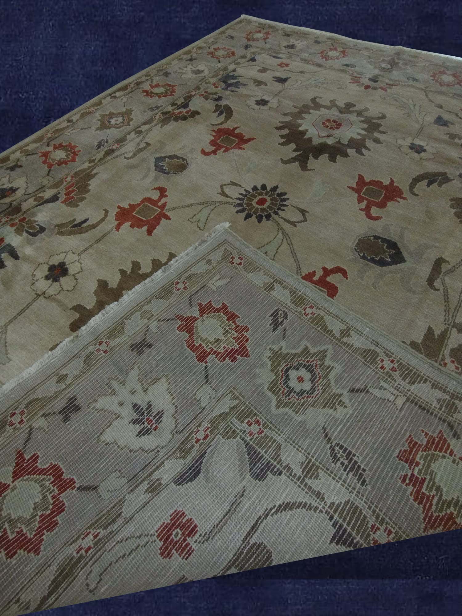 7'X9'11" Persian Hand Woven Floral Area Rug – 7' × 9'11"