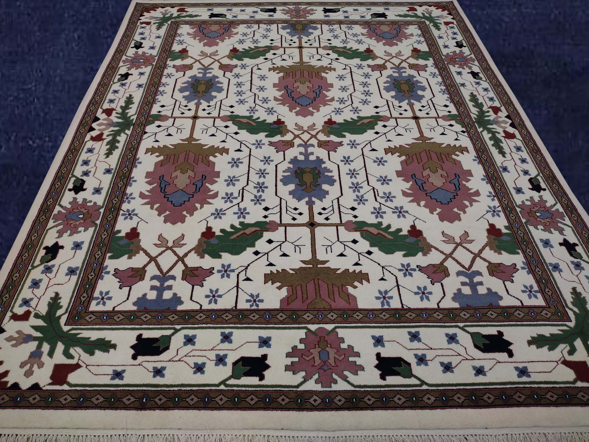 8'X10' Colorful Mahal Indian Handmade Area Rug – 8' × 10'