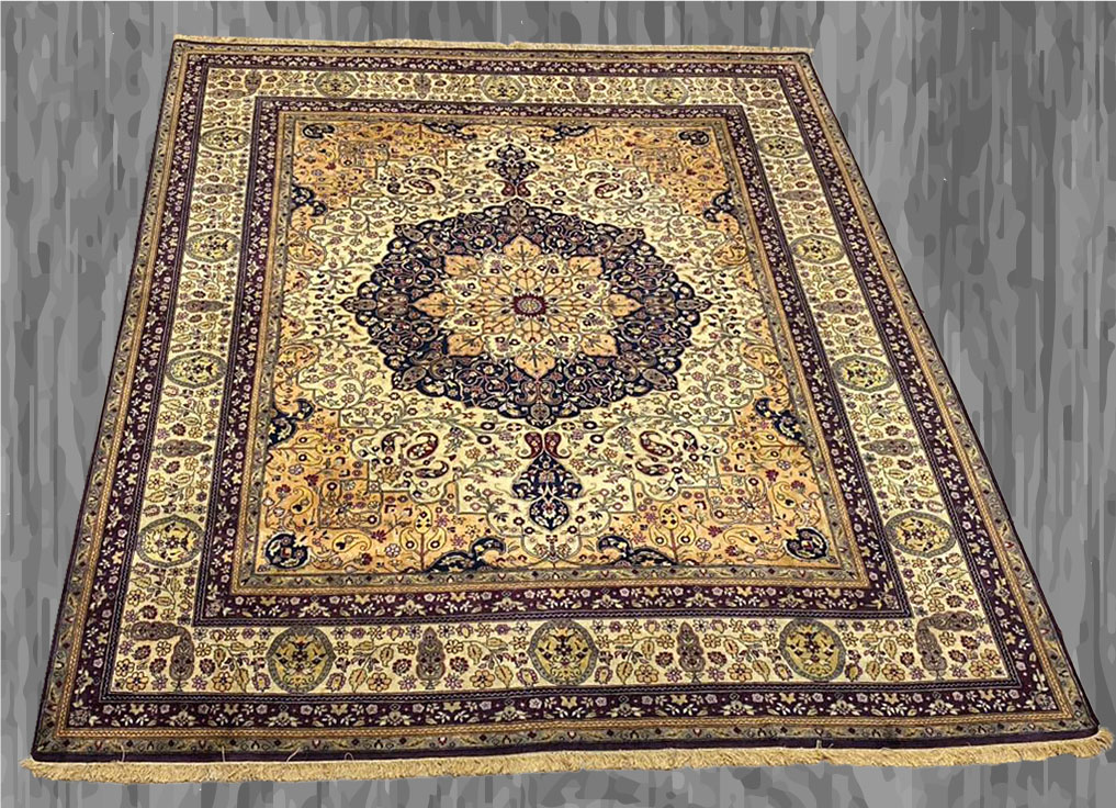 8X10 India Agra Handmade Area Rug – 8' × 10'