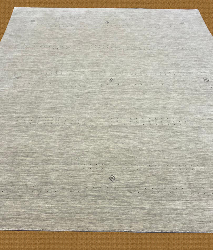 8'X10' Modern Indo-Gabbeh Hand Woven Gray Area Rug – 8' × 10'