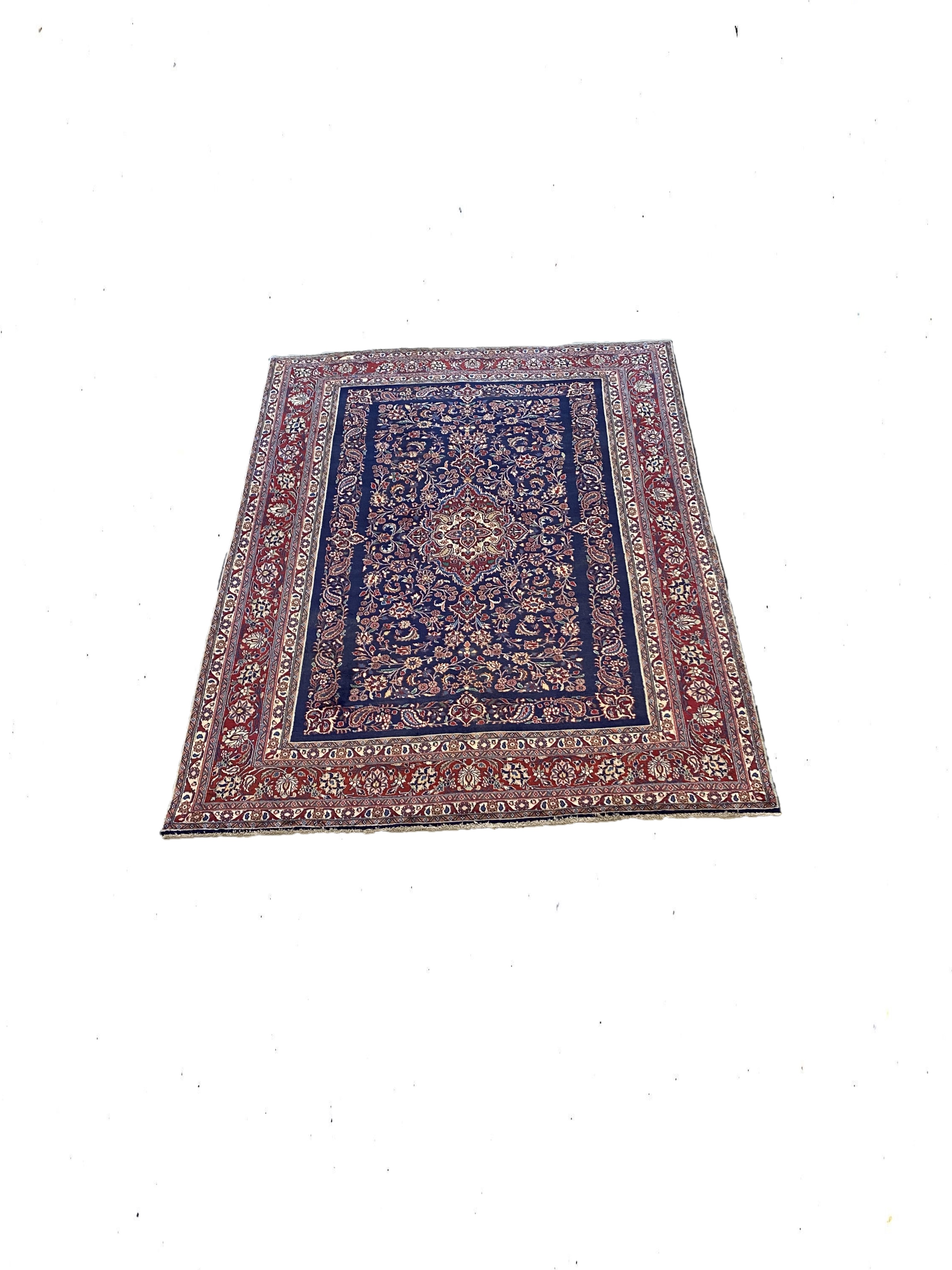 8x10 Red/Blue Handmade Rug – 8' × 10'