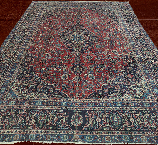 9'0X12'0" Persian Handmade Woolen floral Area Rug – 9' × 12'