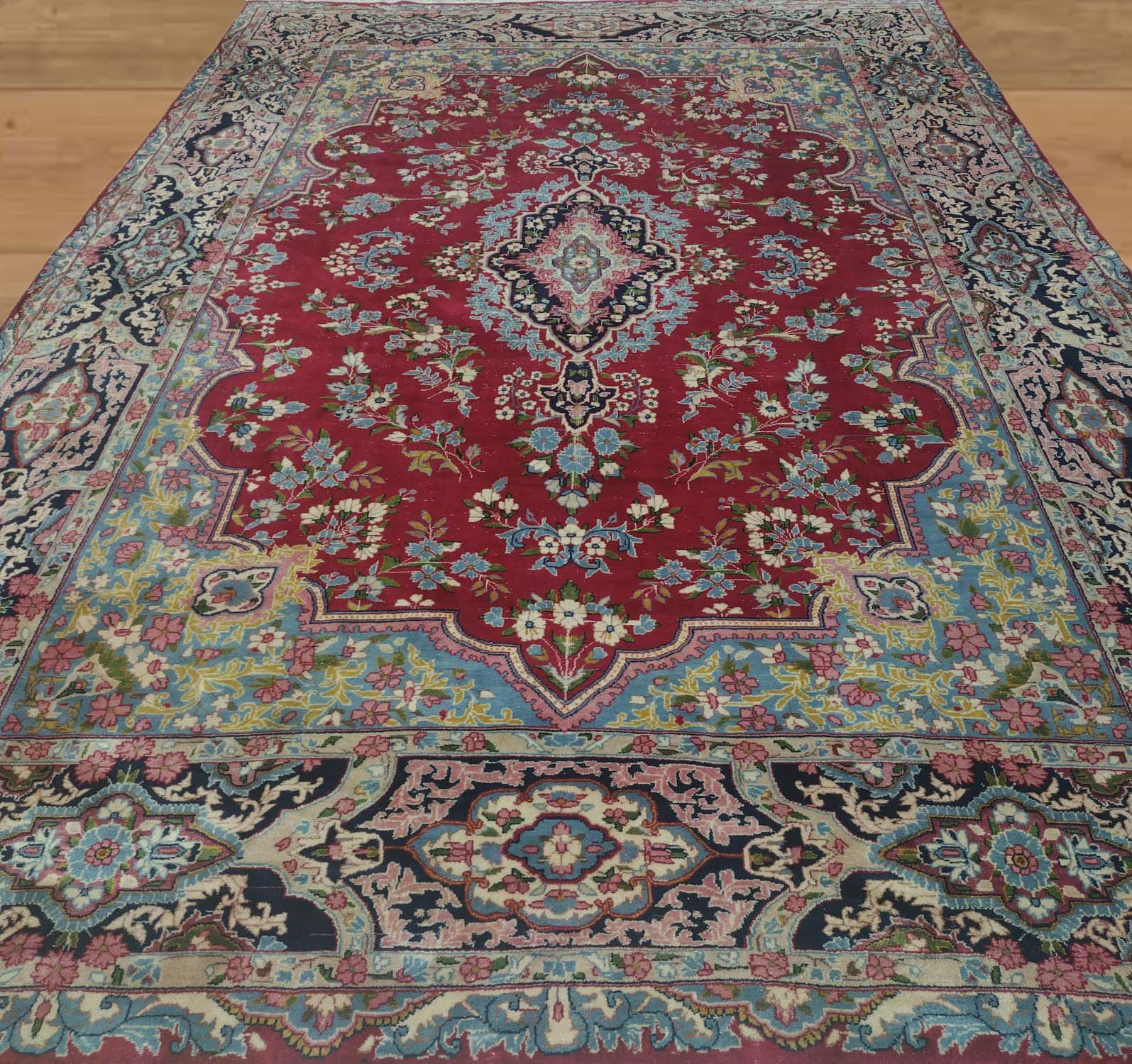 9'9"X14'4" Kermanshah Persian Handmade Rug – 9'9" × 14'4"