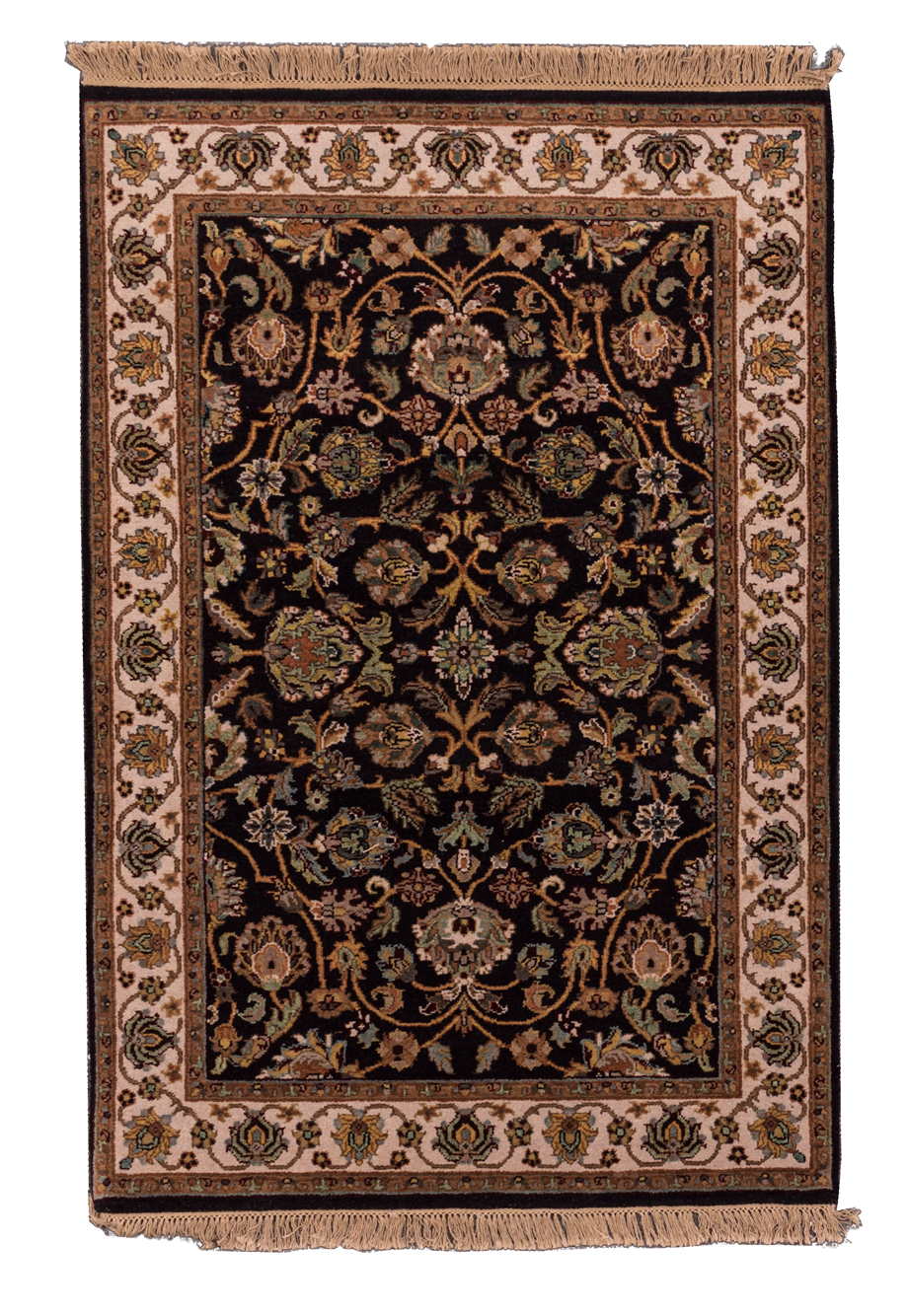 Black and Beige Rug