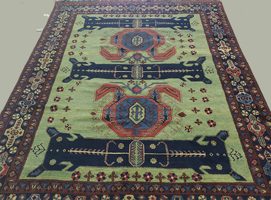 Pakistan Tribal Geometric Handmade Wool Area Rug
